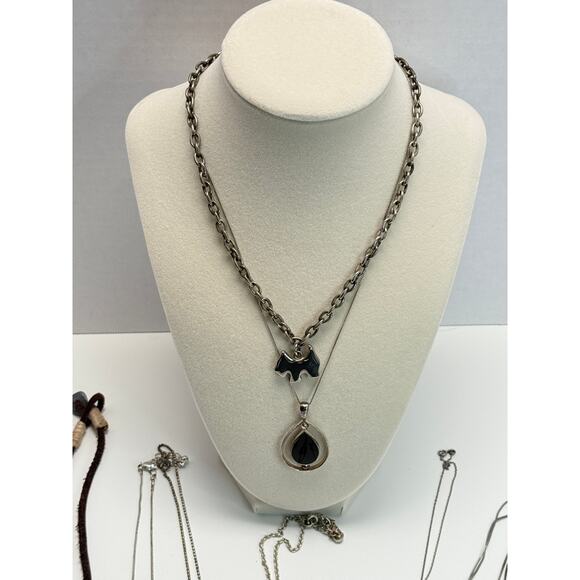 Silvertone Necklace LOT.  Most are marked .925. - Picture 2 of 4